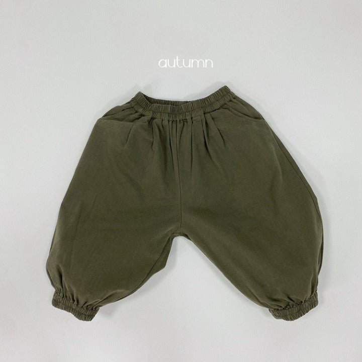 Baby Solid Color Basic Style Loose Comfy And Unisex Pants - My Store_Be happy