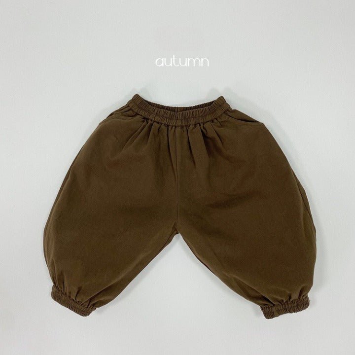Baby Solid Color Basic Style Loose Comfy And Unisex Pants - My Store_Be happy