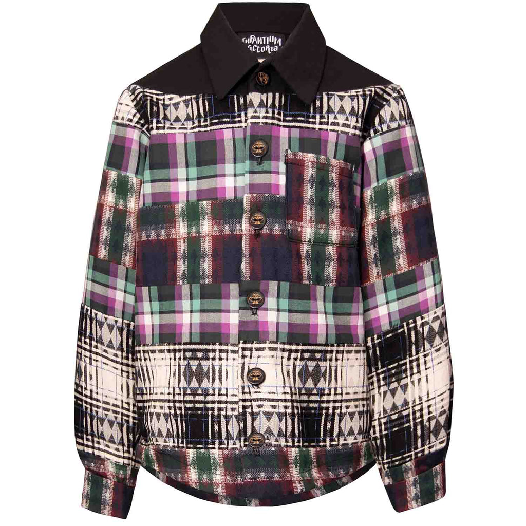 Mixed Tartan Plaid Shirt - My Store_Be happy