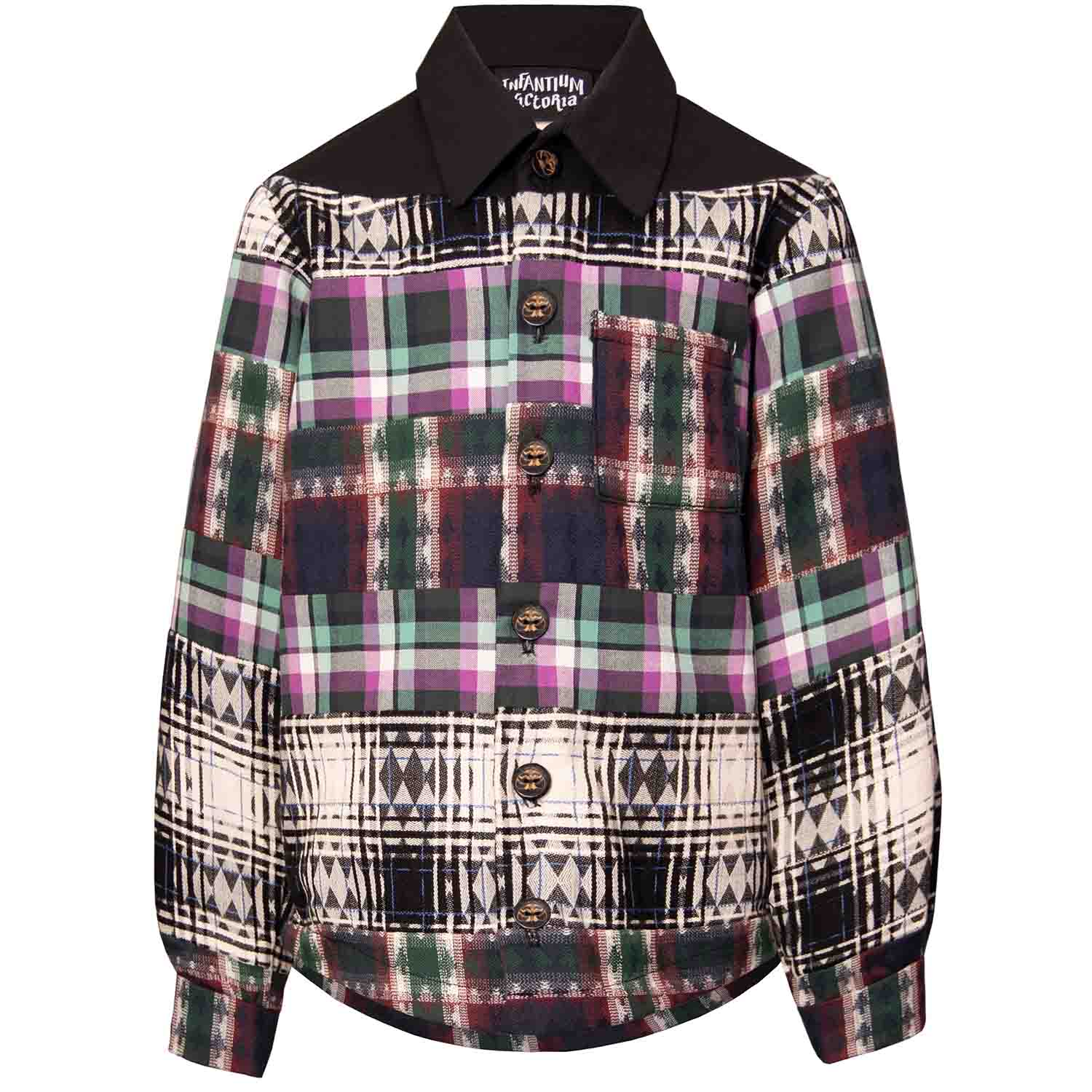 Mixed Tartan Plaid Shirt - My Store_Be happy