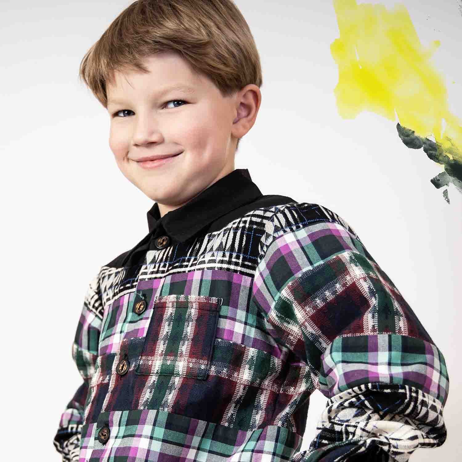 Mixed Tartan Plaid Shirt - My Store_Be happy