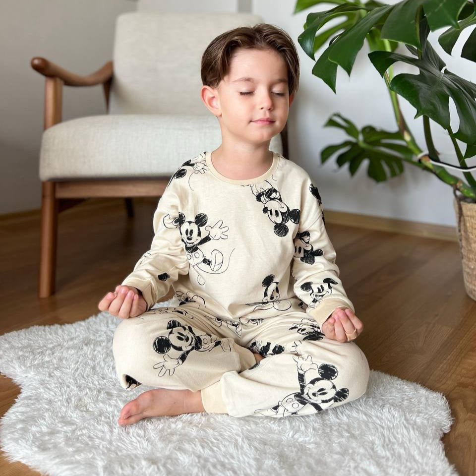 Unisex Mouse Cotton Pyjama Set - My Store_Be happy