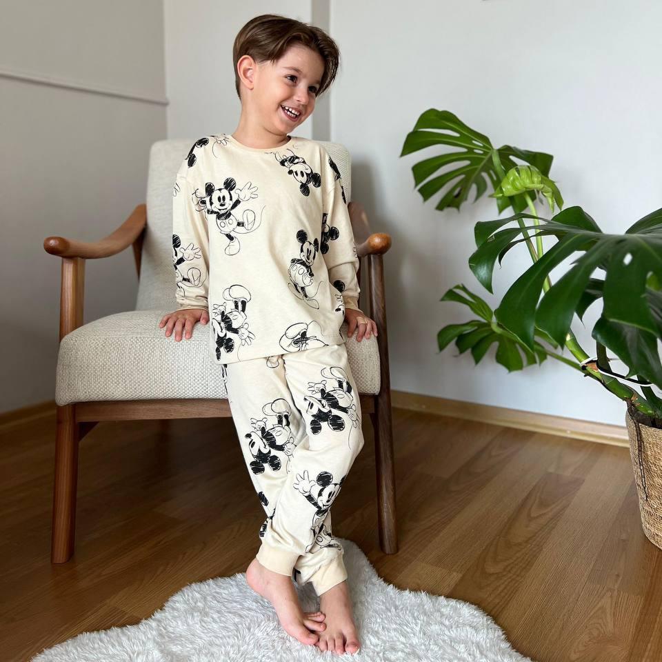 Unisex Mouse Cotton Pyjama Set - My Store_Be happy